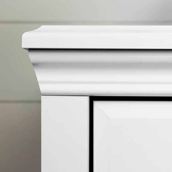 South Shore Cotton Candy Pure White 3-Drawer Dresser w/Baskets