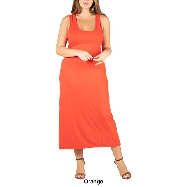 Plus Size 24/7 Comfort Apparel Racerback Maxi Dress