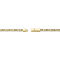 Mens Lynx Gold-Tone Ion Plated 8.5in Foxtail Chain Bracelet - image 4