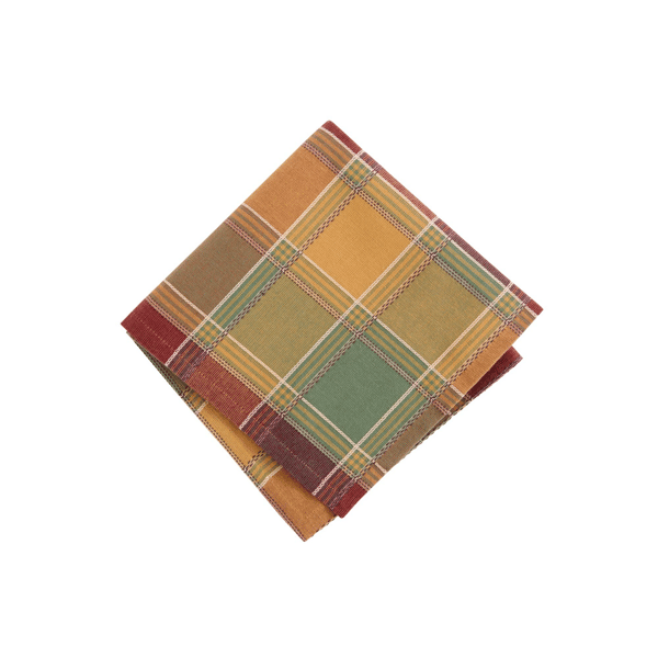 Threadmade Autumn Acres Plaid Napkins - Set of 8