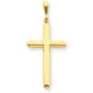 Unisex Gold Classics&#40;tm&#41; 14kt. Yellow Gold Cross Pendant - image 1
