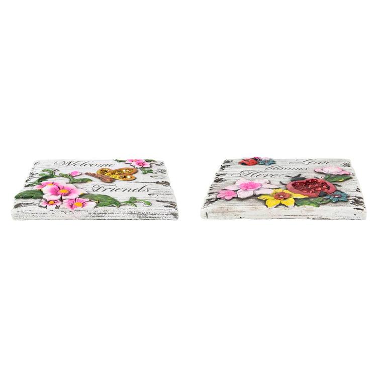Northlight Seasonal Welcome Friends Garden Stones - Set of 2