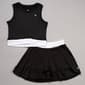 Girls (7-12) RBX 2pc. Crossover Tank & Skort Set - Black/White - image 2