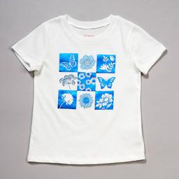Girls (4-6x) BTween(R) Short Sleeve Butterfly Foil Graphic Tee