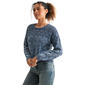 Womens CITY BLUES Long Sleeve Crew Neck Distress Sweater - image 2