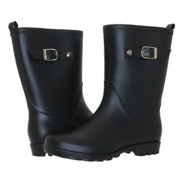 Womens Capelli New York Mid-Calf Matte Solid Jelly Rain Boots