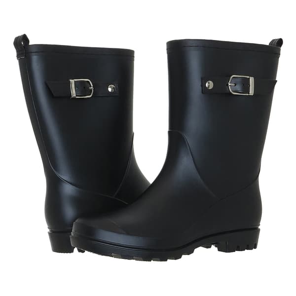 Womens Capelli New York Mid-Calf Matte Solid Jelly Rain Boots - image 