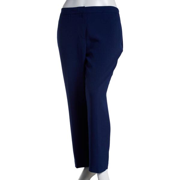 Plus Size Kasper Solid Trouser Pants - image 