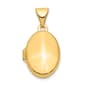 Gold Classics&#40;tm&#41; 14kt. Gold Plain Polished Oval Locket - image 1