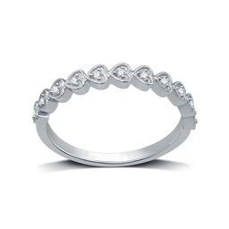 Endless Affection(tm) 1/10ctw. Diamond Sterling Silver Heart Band
