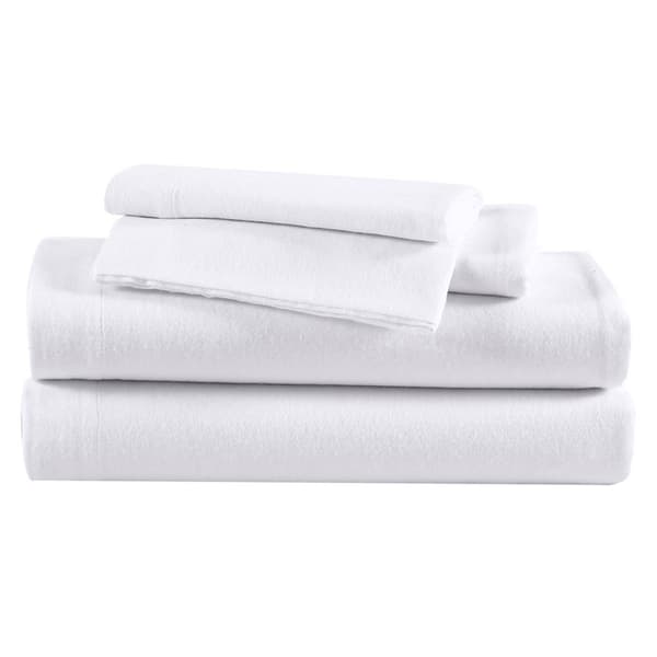 Eddie Bauer Solid Cotton Flannel Sheet Set