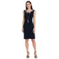 Womens R&M Richards Long Sleeve Navy Floral Jacket Dress - image 3