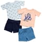Toddler Boy Stitch & Stone 4pc. Skateboard Print Tee & Shorts Set - image 1