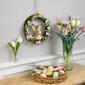 Northlight Seasonal Peering Rabbit Easter Wreath - image 2