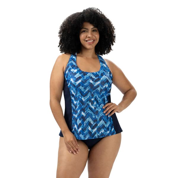 Plus Size Dolfin&#174; Aquashape Retreat Twist Back Tankini Swim Top