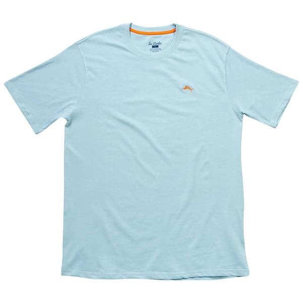 Mens Joe Marlin Solid Fish Logo Tee