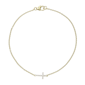 Brilliant Grown 18kt Gold-Plated Lab-Grown Diamond Cross Bracelet - image 1