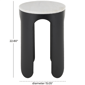 9th & Pike® Modern Black Metal Accent Table - image 3