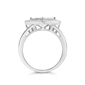 Haus of Brilliance 1/3ctw Invisible Set Diamond Beaded Halo Ring - image 5