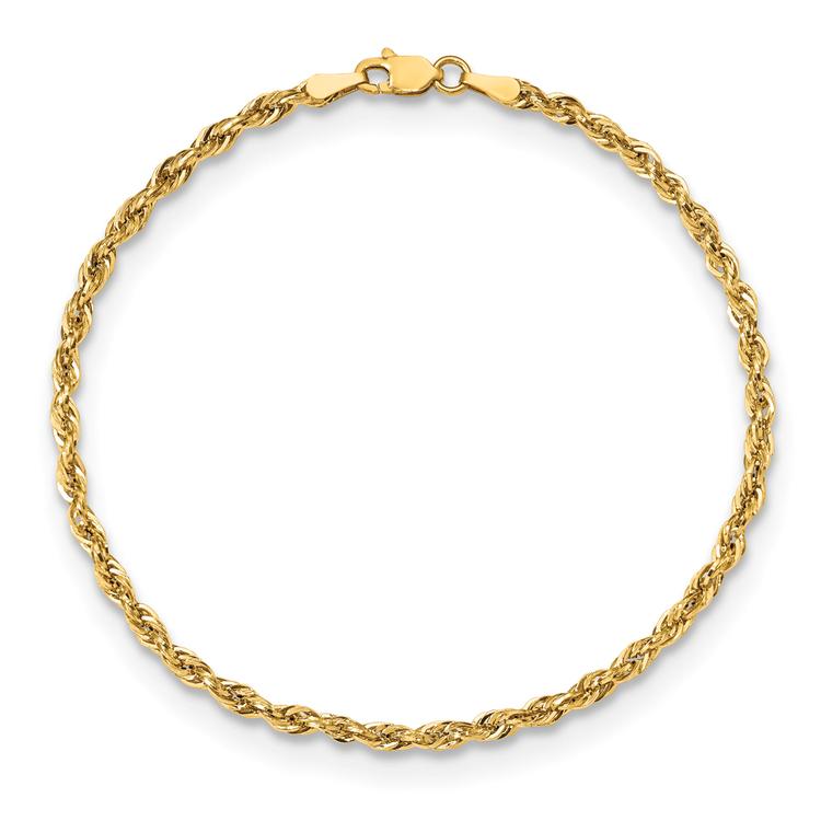Gold Classics™ 2.8mm. 14k Semi Solid Rope Chain Necklace