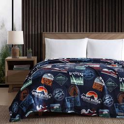 Eddie Bauer Stamps Ultra Soft Plush-Fleece Blanket