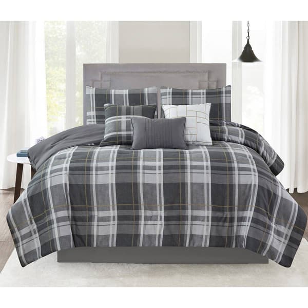 Alex Plaid 7pc. Comforter Set - image 