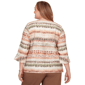Plus Size Alfred Dunner Spice Market 3/4 Flounce Sleeve Blouse - image 2
