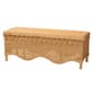 bali & pari Erla Bohemian Light Honey Rattan Accent Bench - image 1