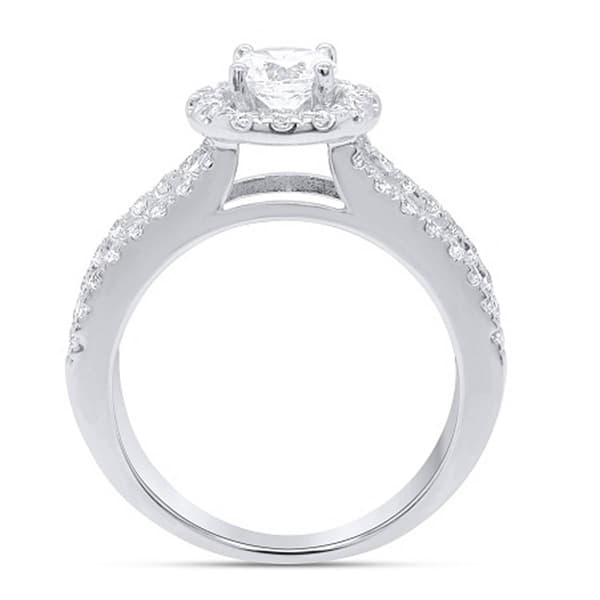 Nova Star® White Gold & 2 1/4ctw. Lab Grown Diamond Fashion Ring