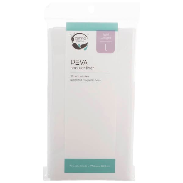 Zenna Home PEVA Standard Shower Curtain Liner - image 