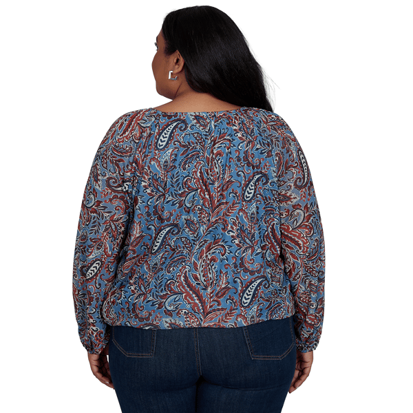 Plus Size Skye’s the Limit Urban Heirloom Paisley Blouse