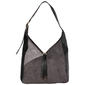 DS Fashion Ultra Suede Color Block Hobo w/ Tassel - image 1