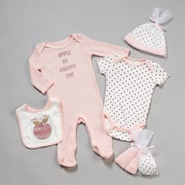 Baby Girl (NB-6M) Sandy &amp; Simon 9pc. Apple Hanging Gift Set