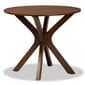 Baxton Studio Miela Walnut Brown Finished Wood 5pc. Dining Set - image 3