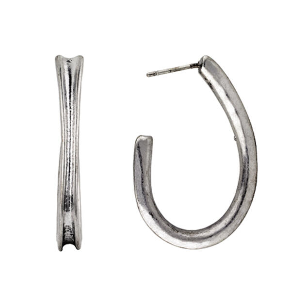 Bella Uno Roman Intention J Hoop Earrings - image 