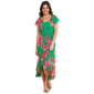 Womens Robbie Bee Sleeveless Floral Asymmetric Hem Dress - image 2