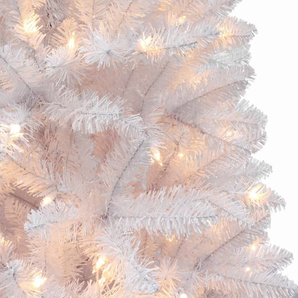 Puleo International 6ft. Pre-Lit Artificial Pine Christmas Tree