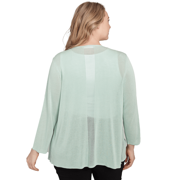 Plus Size Emaline Key Items Drape Front Cardigan