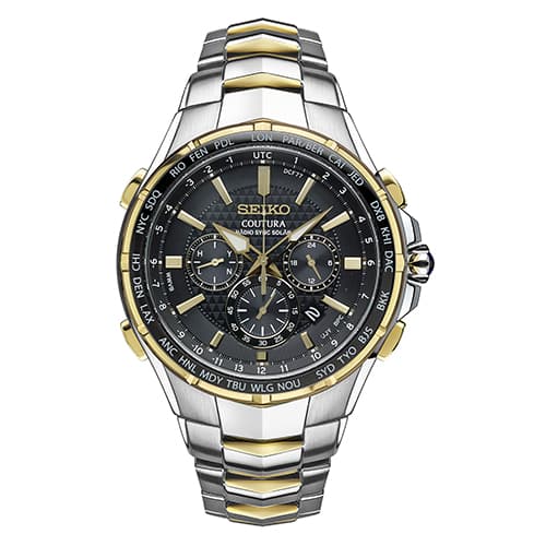 Mens Seiko Two-Tone Radio Sync Watch - SSG010