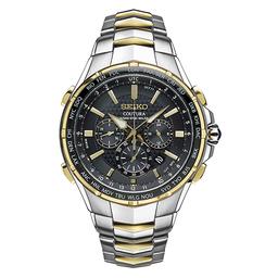 Mens Seiko Two-Tone Radio Sync Watch - SSG010