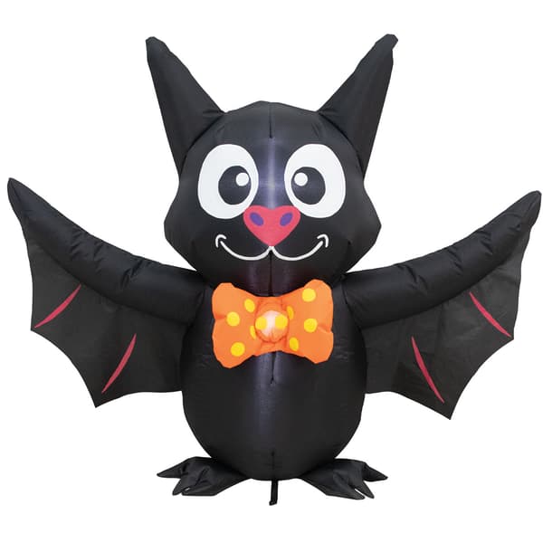 3.5ft. Inflatable Bat Wearing a Bow Tie - image 
