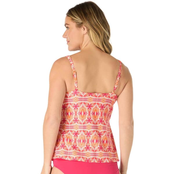 Womens Coco Reef Sunset Batik Ultra Fit Tankini Swim Top