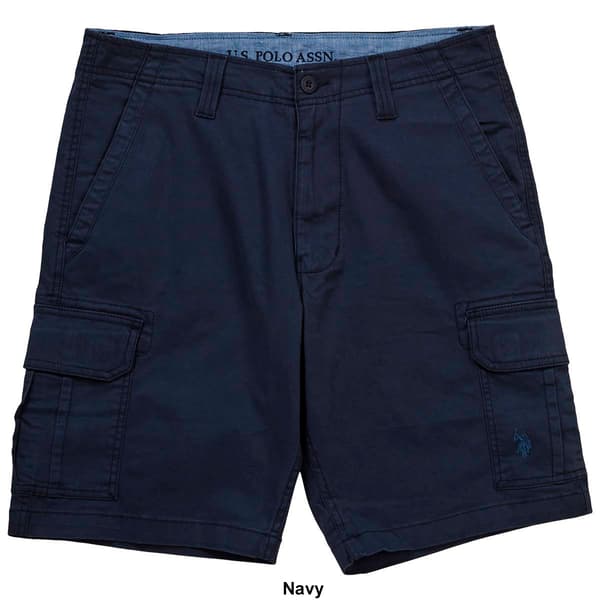 Mens U.S. Polo Assn.&#174; Solid Twill Cargo Shorts