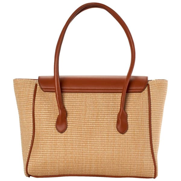 London Fog Julia Straw Satchel
