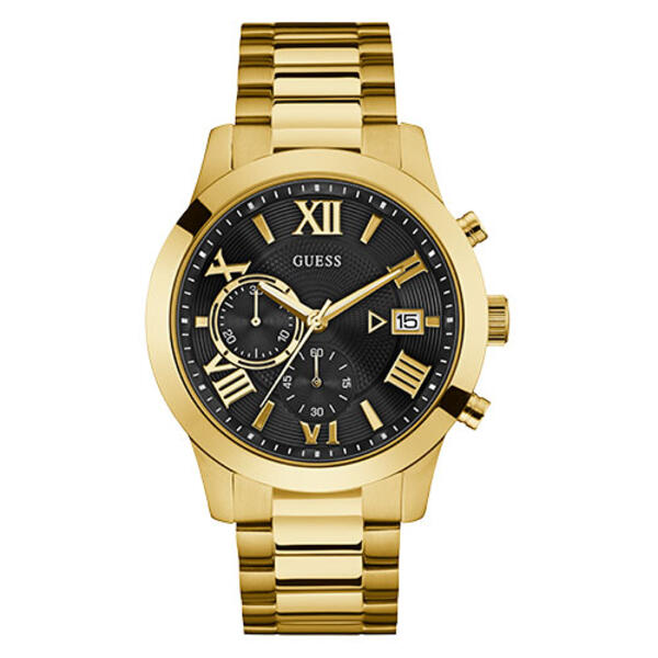 Mens Guess Gold-Tone Classic Chronograph Watch - U0668G8 - image 