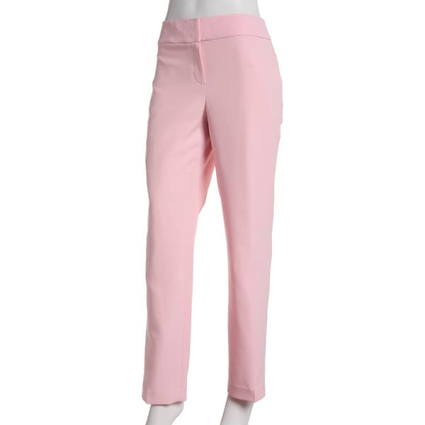Womens Kasper Slim Stretch Crepe Unlined Pants - image 
