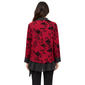 Womens Zac & Rachel Long Sleeve Two in One Floral Hacci Blouse - image 2