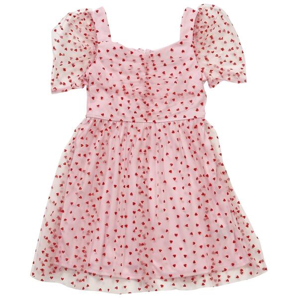Girls &#40;7-16&#41; Trixxi Girl Flocked Heart Dress - image 