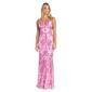 Juniors Morgan & Co. Sequin Contrast Sequin Lace-Up Sheath Dress - image 1