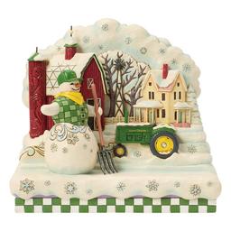 Jim Shore Heartwood Creek Snowman Scene Christmas Figurine
